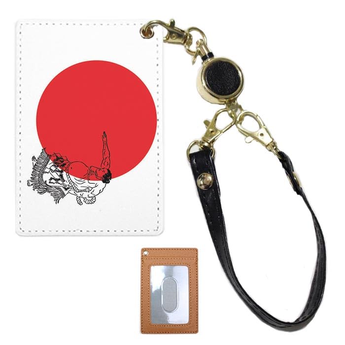 Amazon | [MOSHI MOSHI] パスケース カードケース 定期入れ リール付き